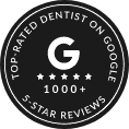 Top Rated Dentist on Google badge