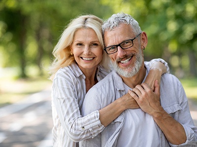 Portrait of happy, smiling older couple