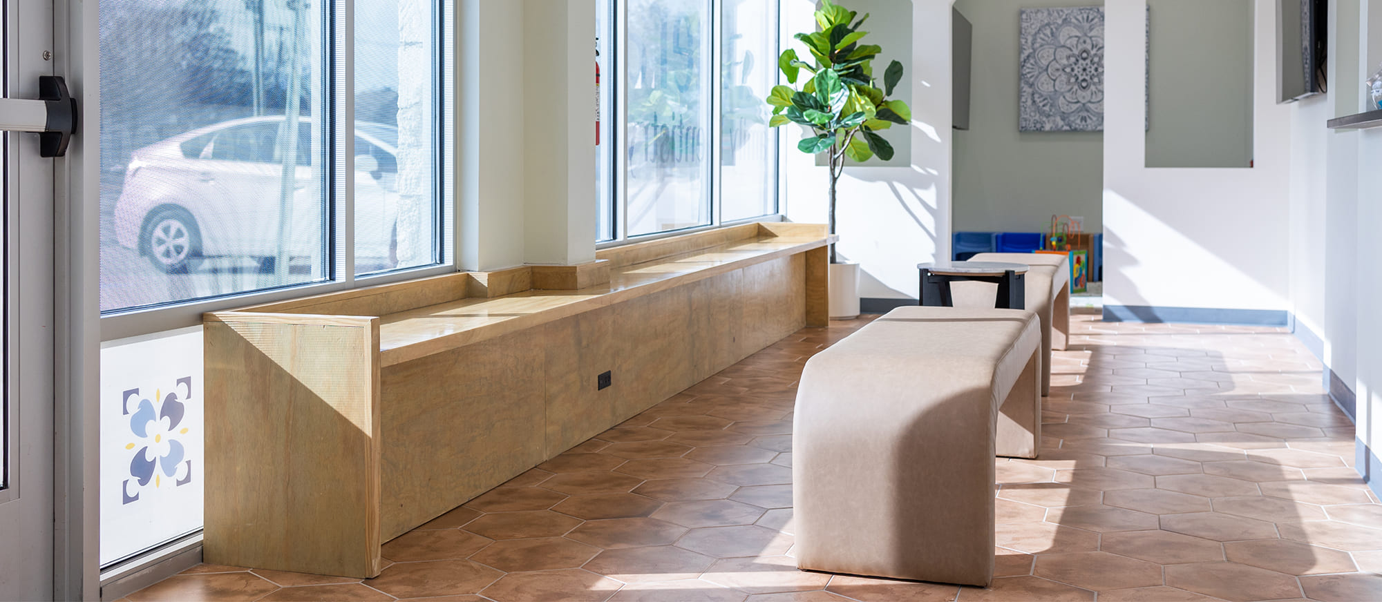 Reception area in Mesquite dental office