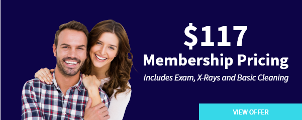 Smiling blonde woman